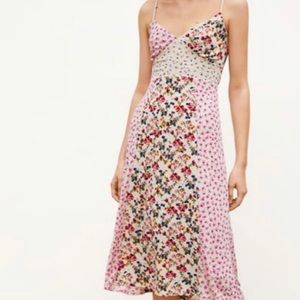 Zara floral slip dress sz s